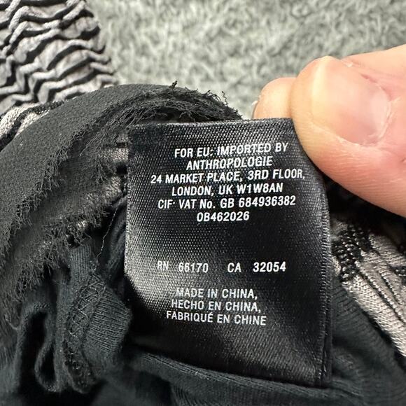 Anthropologie Maeve Medium Gray Fit And Flair Dress Summer Evening Comfortable - Picture 9 of 10